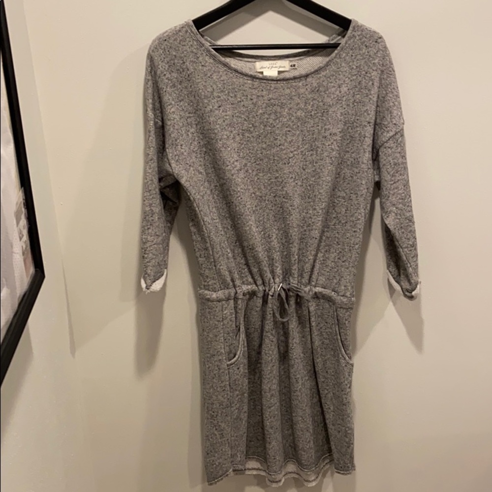 Drawstring waist dress